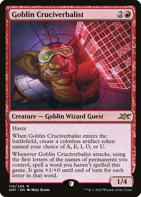 Goblin Cruciverbalist