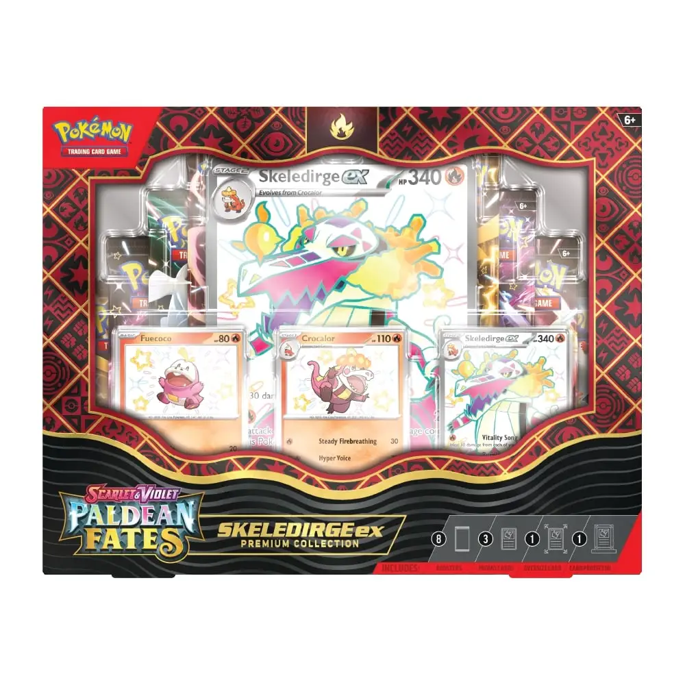 PKM Scarlet And Violet Paldean Fates Skeledirge EX Premium Collection