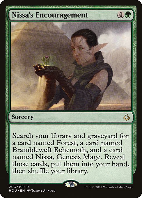 Nissa's Encouragement