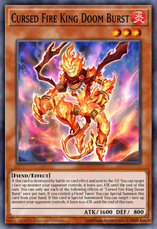 Cursed Fire King Doom Burst