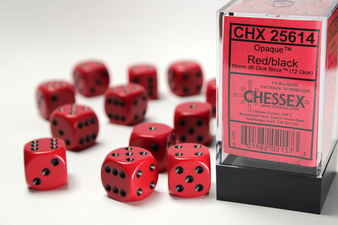 Accesorios - Chessex Opaque Red/black
