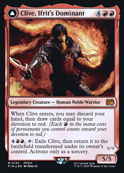Clive, Ifrit's Dominant // Ifrit, Warden of Inferno (Foil)