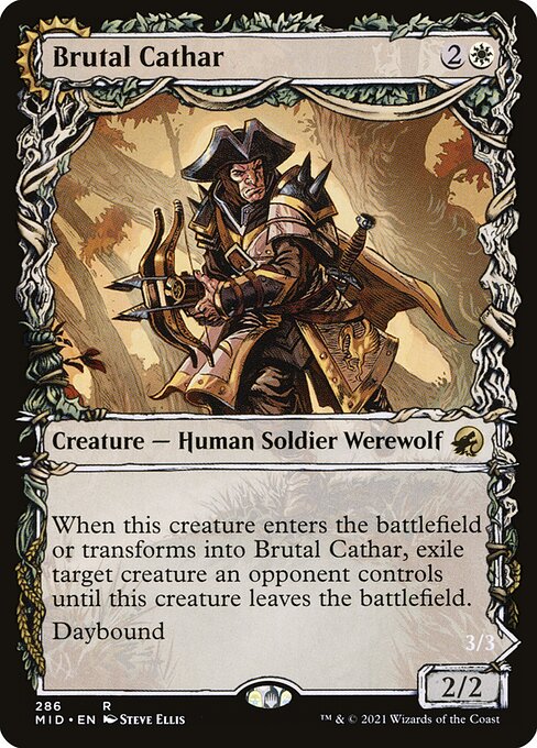 Brutal Cathar // Moonrage Brute (Foil)