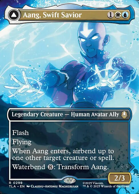 Aang, Swift Savior // Aang and La, Ocean's Fury (Foil)