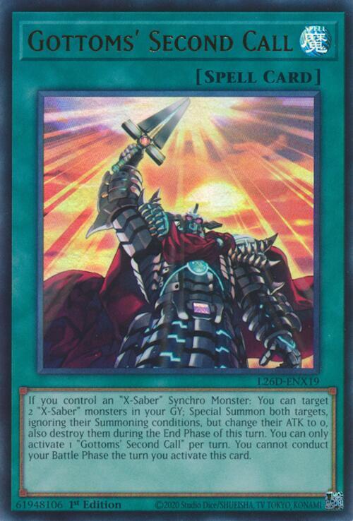 Gottoms' Second Call (L26D-ENX19 Ultra Rare)